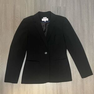 Calvin Klein Professional Black Blazer Size 4 Office Interview Preppy